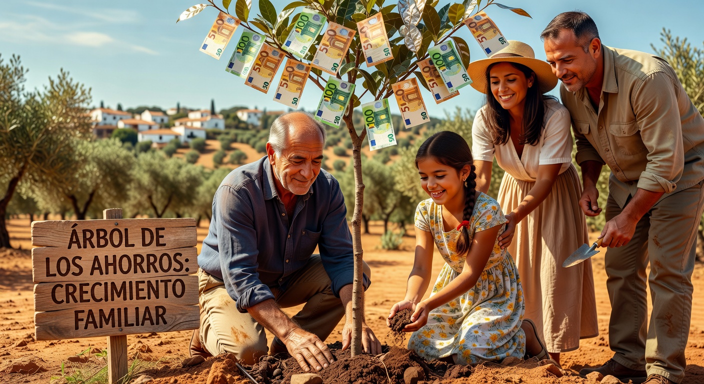 Árbol del dinero y ahorro en Andalucía